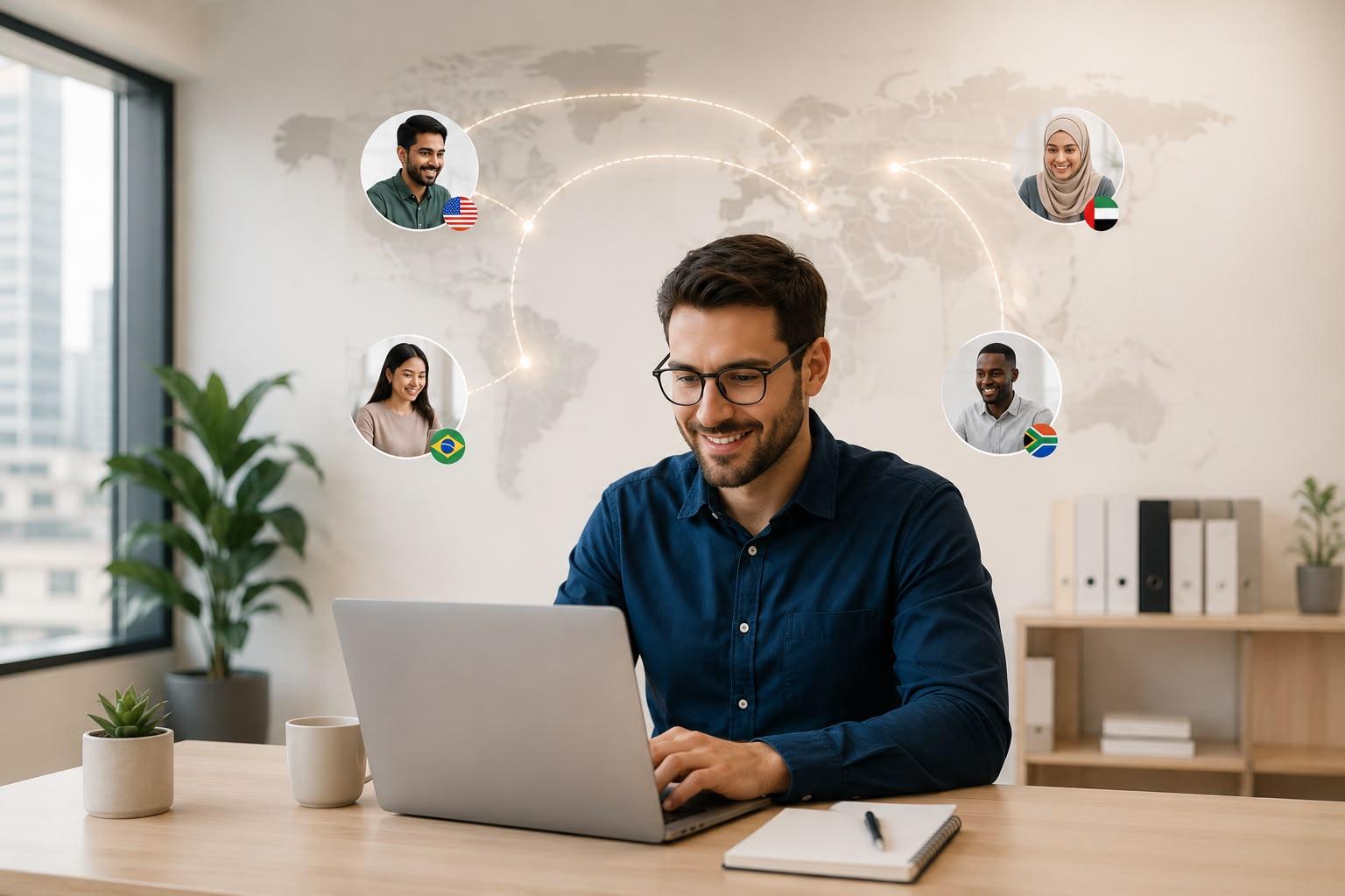 Bilocation team working across the platform